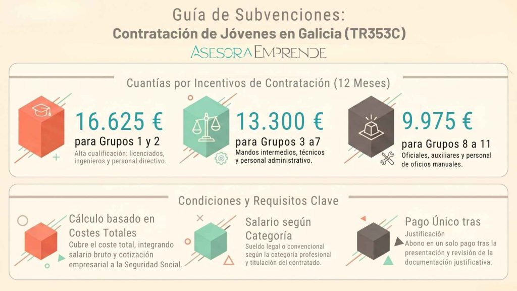 Guía de Subvenciones:
Contratación de Jóvenes en Galicia (TR353C)