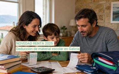 Nueva deducción en Galicia por material escolar en la Renta 2025