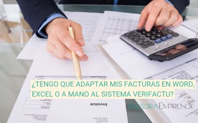 ¿Tengo que adaptar mis facturas en Word, Excel o a mano al sistema Verifactu?