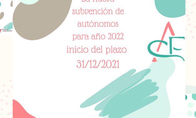 subvención autónomos 2022